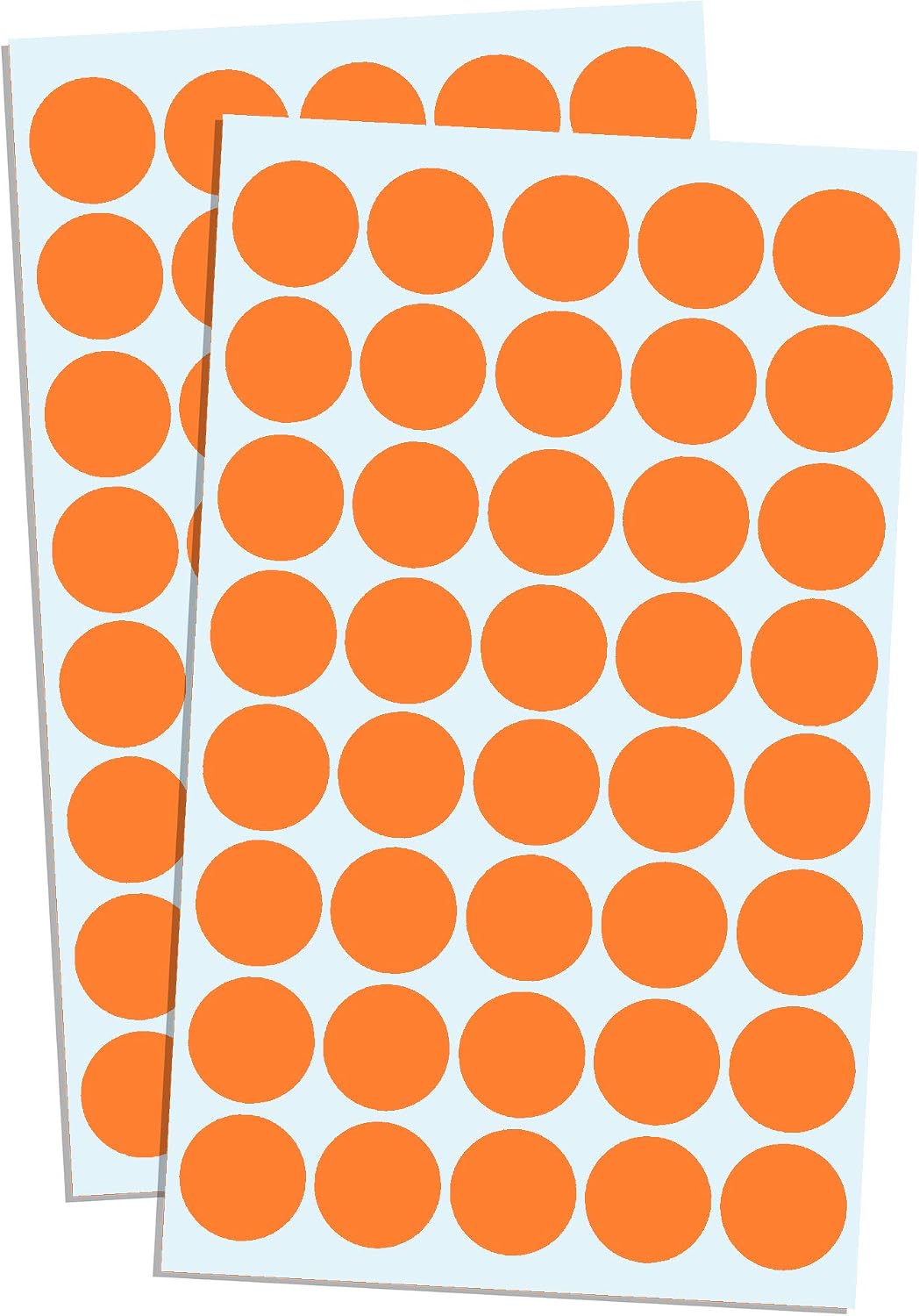 2000 Pack, 3/4" Round Colored Dot Stickers Labels - 10 Colors