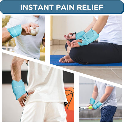 Comfytemp Wrist Ice Pack Wrap Carpal Tunnel Relief Wrist Brace, 2 Packs