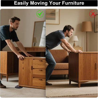 8PCS Furniture Sliders, 9-1/2" X 5-3/4" Large Furniture Movers Sliders, Reusable Sliders for Furniture on Carpet for Heavy Furniture, Furniture Moving Made Simple!