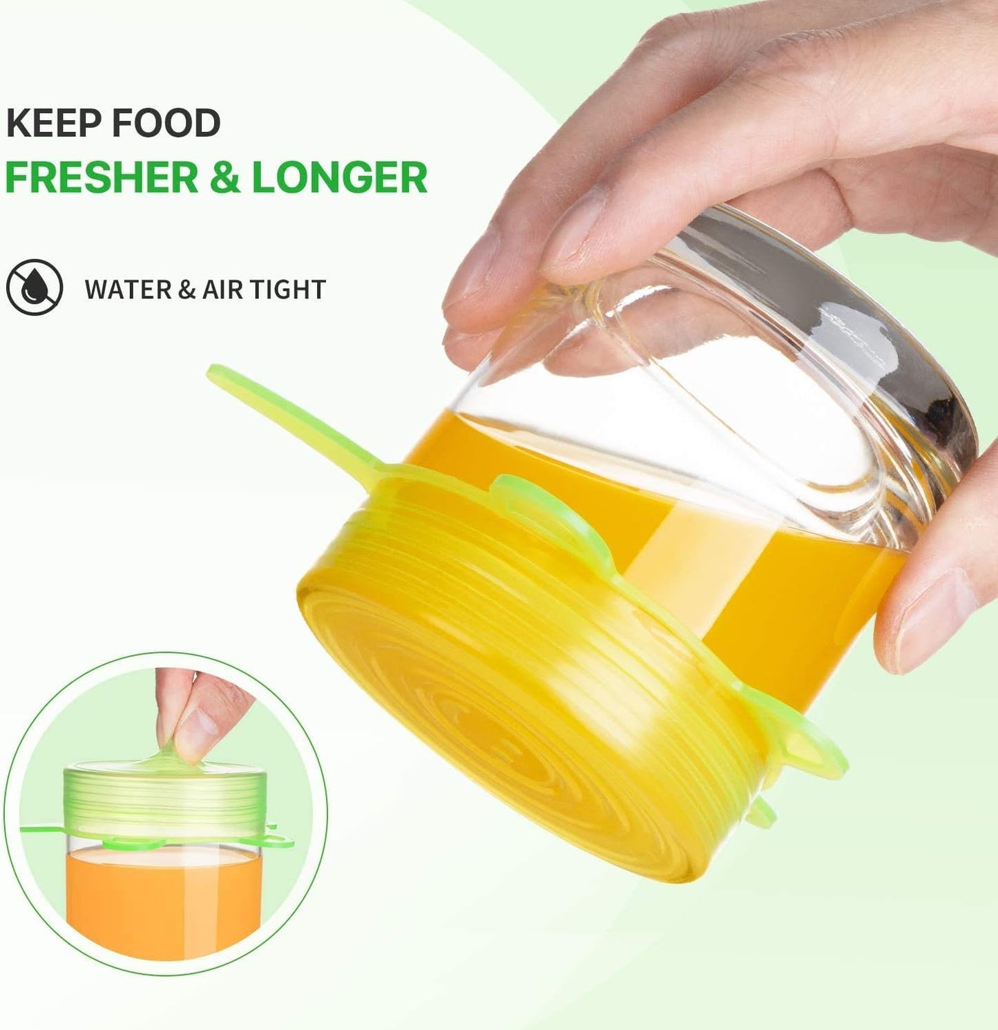 2 Pack Spill Stopper Lid Cover, 10.2 inch and 11 inch, Boil Over ‎Spill Stopper, Microwave Splatter Food Cover, BPA-Free Silicone Lids and Dishwasher Safe, for Home Kitchen