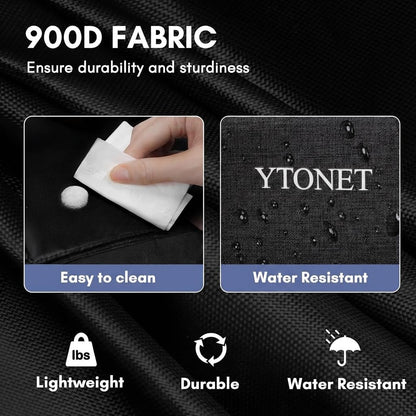 Ytonet Wearable Cleaning Caddy Bag, Large Cleaning Supplies Organizer, Blue | with 4 Foldable Dividers, Shoulder Strap&Waist Strap, Professional Cleaning Bag with Handle for Kitchen Housekeepers Cleaners
