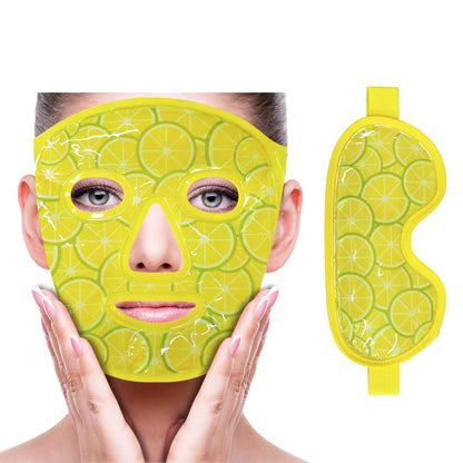 ZNÖCUETÖD Cold Face Eye Mask Ice Pack Reduce Facial Puff, Dark Circles, Hot Cold Compress Pack, Face SPA Gift for Woman Sleeping, Pressure, Headaches, Skin Care, Post Laser Cosmetic Care, Reversible