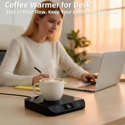 Coffee Mug Warmer & Candle Warmer 2-in-1, 46W Smart Cup Warmer for Desk | 6 Temperature Settings, 12-Hr Timer & 4-Hr Auto Shut-Off, Gift for Coffee Lovers, Home Office & Desk Warmer