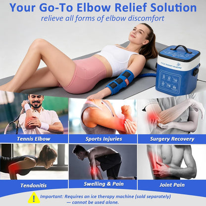 Ankle Foot Ice Pack Wrap for Cold Therapy Machine, Replacement Pad Only for Cryotherapy Unit, Cold Water Therapy for Plantar Fasciitis Relief, Post-Surgery & Injury Recovery - Universal Connector