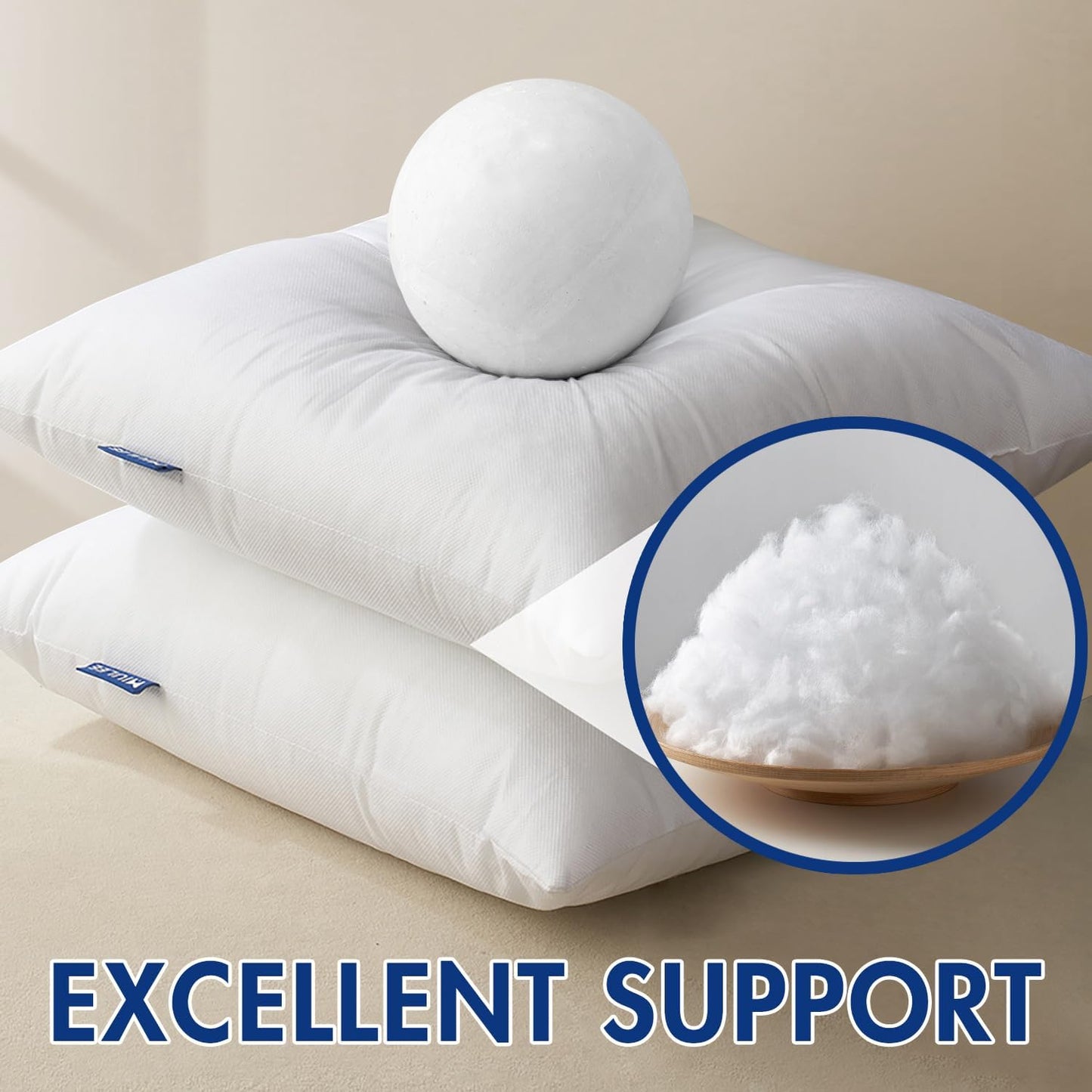 MIULEE Pillow Insert 12x20 Inch, Decorative Rectangle Throw Pillow Insert, Premium Fluffy Pillow Forms Stuffer for Sofa Couch Living Room | Premium Fluffy Pillow, Forms Sham Stuffer, for Sofa Couch Living Room