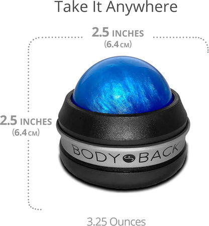 Body Back Massage Roller Ball - Body & Neck Massager for Muscle Recovery | FSA Eligible 360° Rolling Ball Massager For Sore Muscles, Handheld Massage Roller Ball For Full Body Tension Relief, Purple