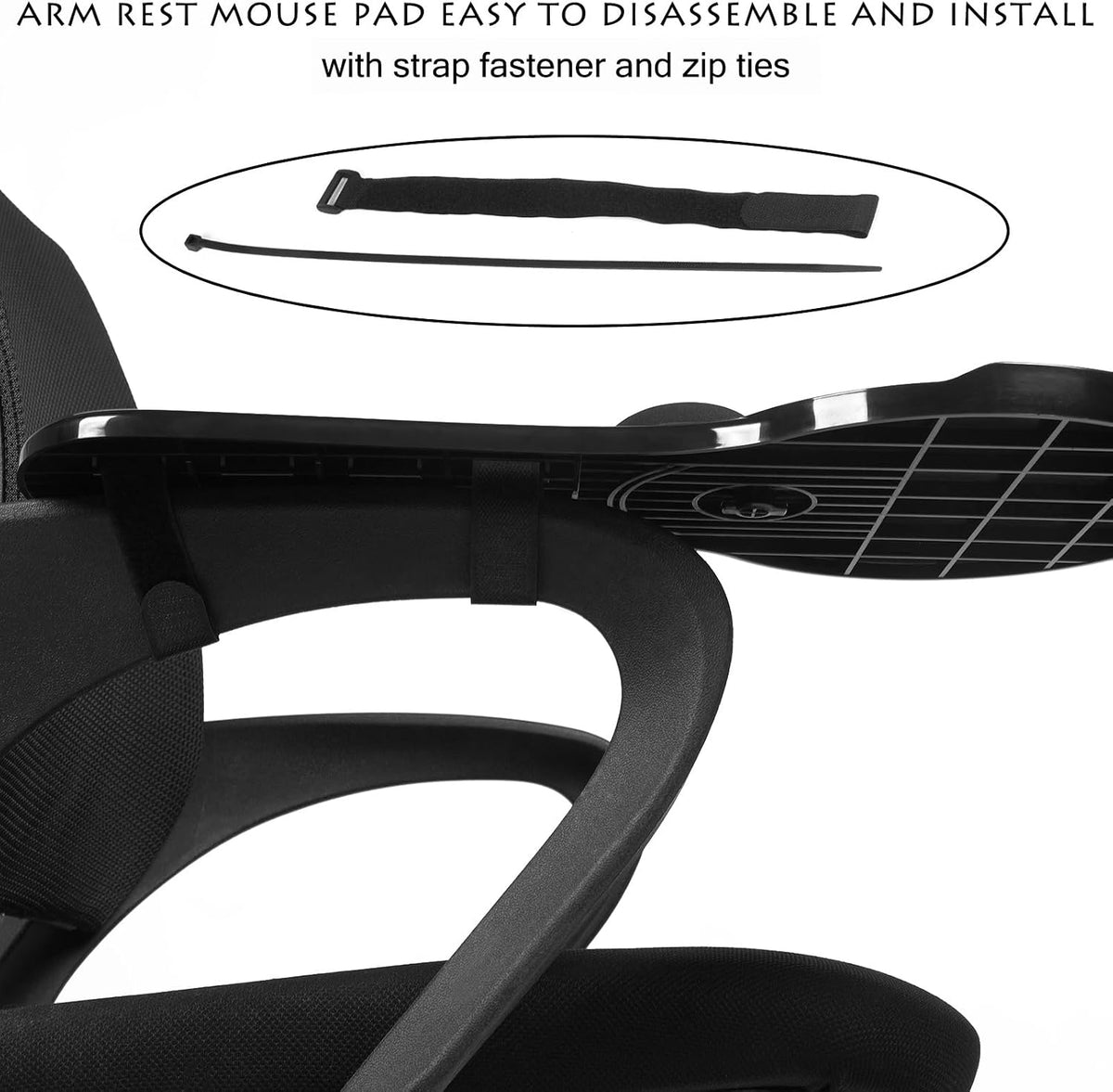 Ergonomic Arm Rest Mouse Pads for Chairs,Mouse pad Chair Attachment