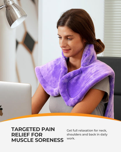CooCoCo 24"x37" Heating Pad for Neck and Shoulders and Back Pain Relief