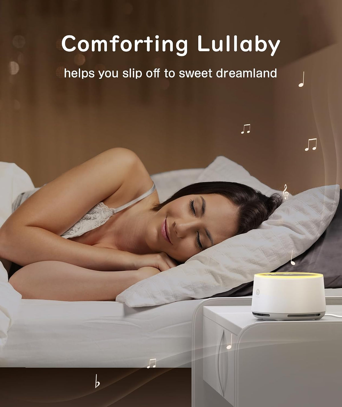 Dreamegg White Noise Machine for Adults - 10W Powerful Sound Machine with 29 Soothing Sounds, Noise Masking for Snoring, Traffic & Office Privacy, Ideal for Home, Travel & Deep Sleep