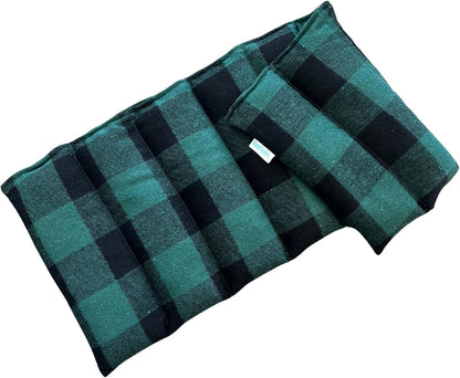 Microwavable Heating Pad (Blue Plaid/Large)