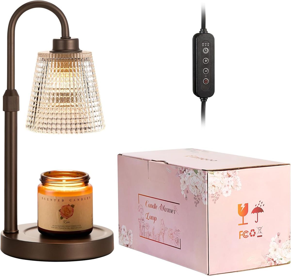 Candle Warmer Lamp with Timer Home Decor Birthday Gifts for Women