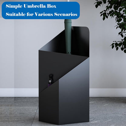 Umbrella Stand, Metal Umbrella Holder for Entryway with Drip Tray, Umbrella Storage Rack,Umbrella Holder Bin,Cane Walking Stick Holder for Home Entryway Office Hotel White