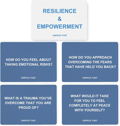 UNPACK THAT Self-Exploration Card Deck Personal Growth Cards - 100 Deep Questions for Self-Discovery, Mindfulness & Emotional Healing | Journal Prompt, for Her