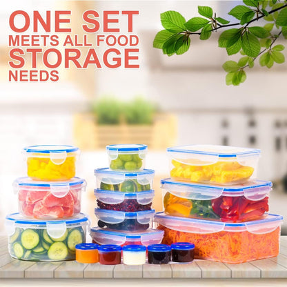 5 Pack Large Fruit Storage Containers for Fridge with Removable Colander | Plastic Food Storage Containers with Lids Airtight-Leak Proof Refrigerator Organizers and Storage of Vegetable
