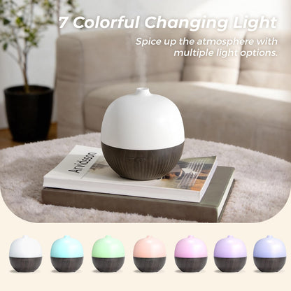 ARVIDSSON Essential Oil Diffuser, 100ml Small Aromatherapy Diffuser with Mood Light, Ultrasonic Oil Diffusers for Home, Mini Diffuser for Essential Oils, Gift for Women