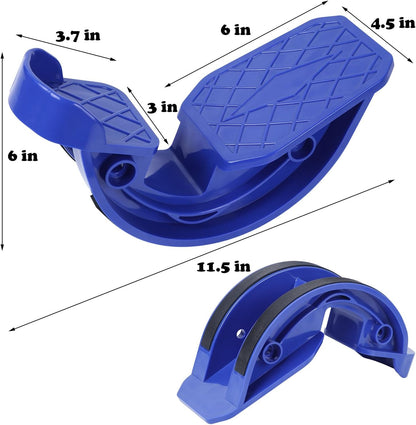 Hausse Foot Stretcher, Calf Stretcher for Plantar Fasciitis, Non-slip Stretching Foot Rocker for Home Office (Blue)