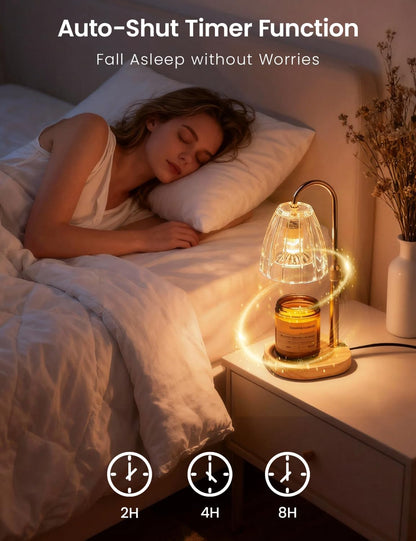 Candle Warmer Lamp with Timer Dimmable Candle Warmer Birthday Gifts for Women Mom Sister, House Warming Gifts New Home Room Decor, Height Adjustable Wax Melts Warmer for Jar Candles
