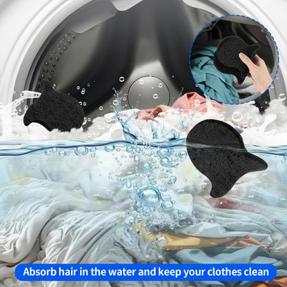 4Pcs Pet Hair Remover for Laundry, Dog & Cat Hairs Remover Tool, Reusable Catcher Effectively Removes Pet Hair, Lint and Dander from Bedding and Clothing, Suitable for Washing Machines
