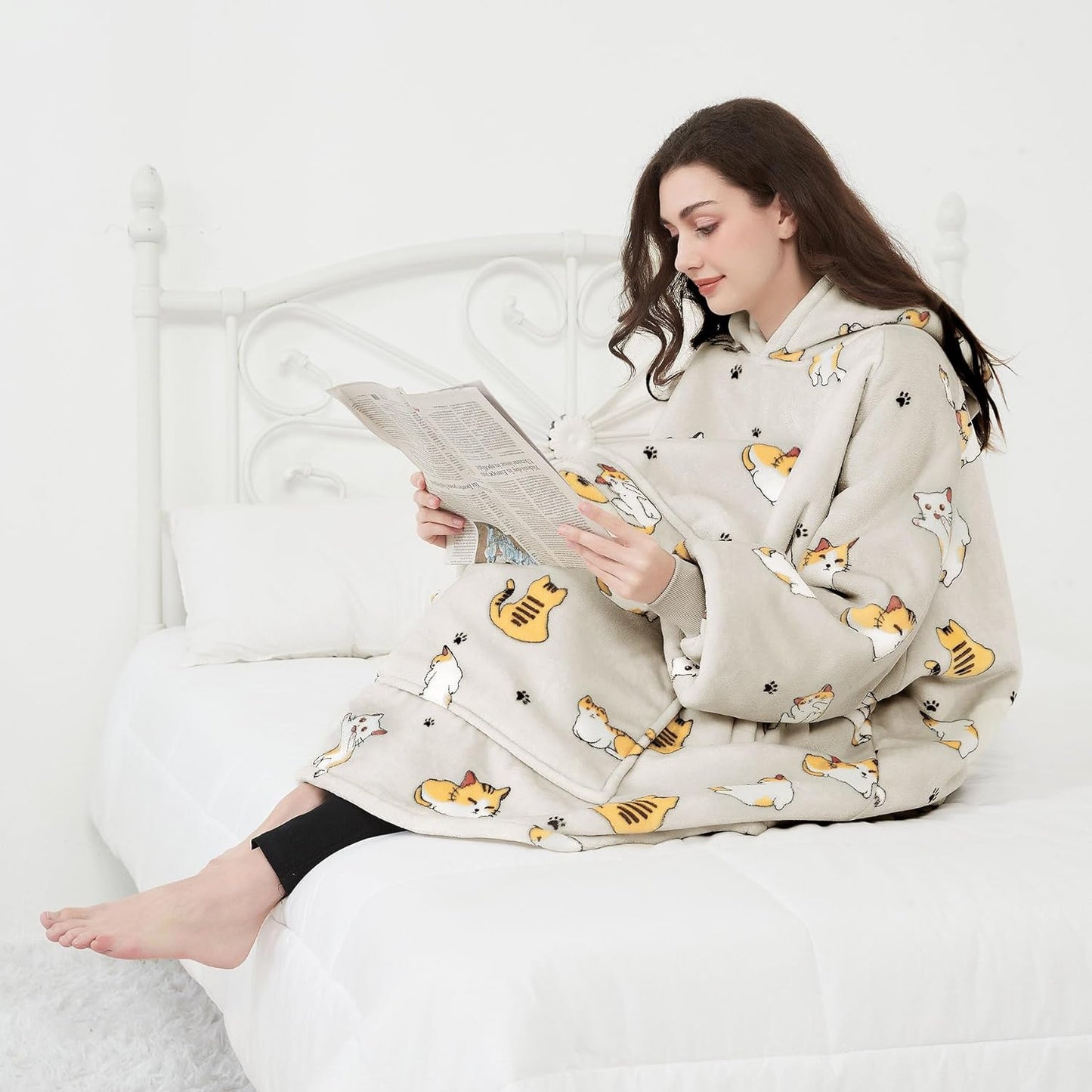 Wearable Blanket Hoodie for Adults With Pocket Strawberry Hoodie | Sherpa, Fuzzy Blanket Hoodie, Oversized Sweatshirt Blanket, Kangaroo Pouch, Cute Birthday Gifts for Sister, Cute Stuff