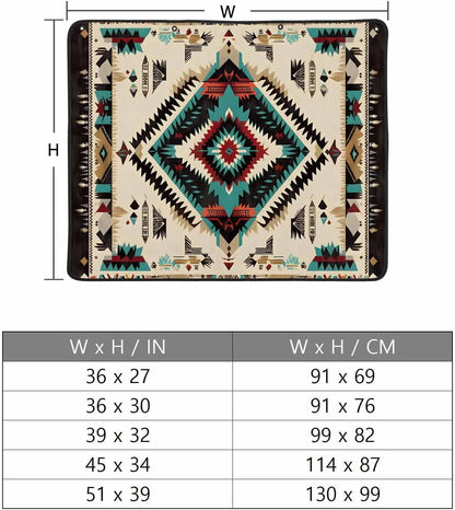 Western Aztec Magnetic Fireplace Cover Decorative Indoor For Brick Fireplace, Rustic Tribal Southwestern Boho Ethnic Insulation Fireplace Blocker Blanket Draft Stop Hot Heat Save Energy, 36"Wx27"H