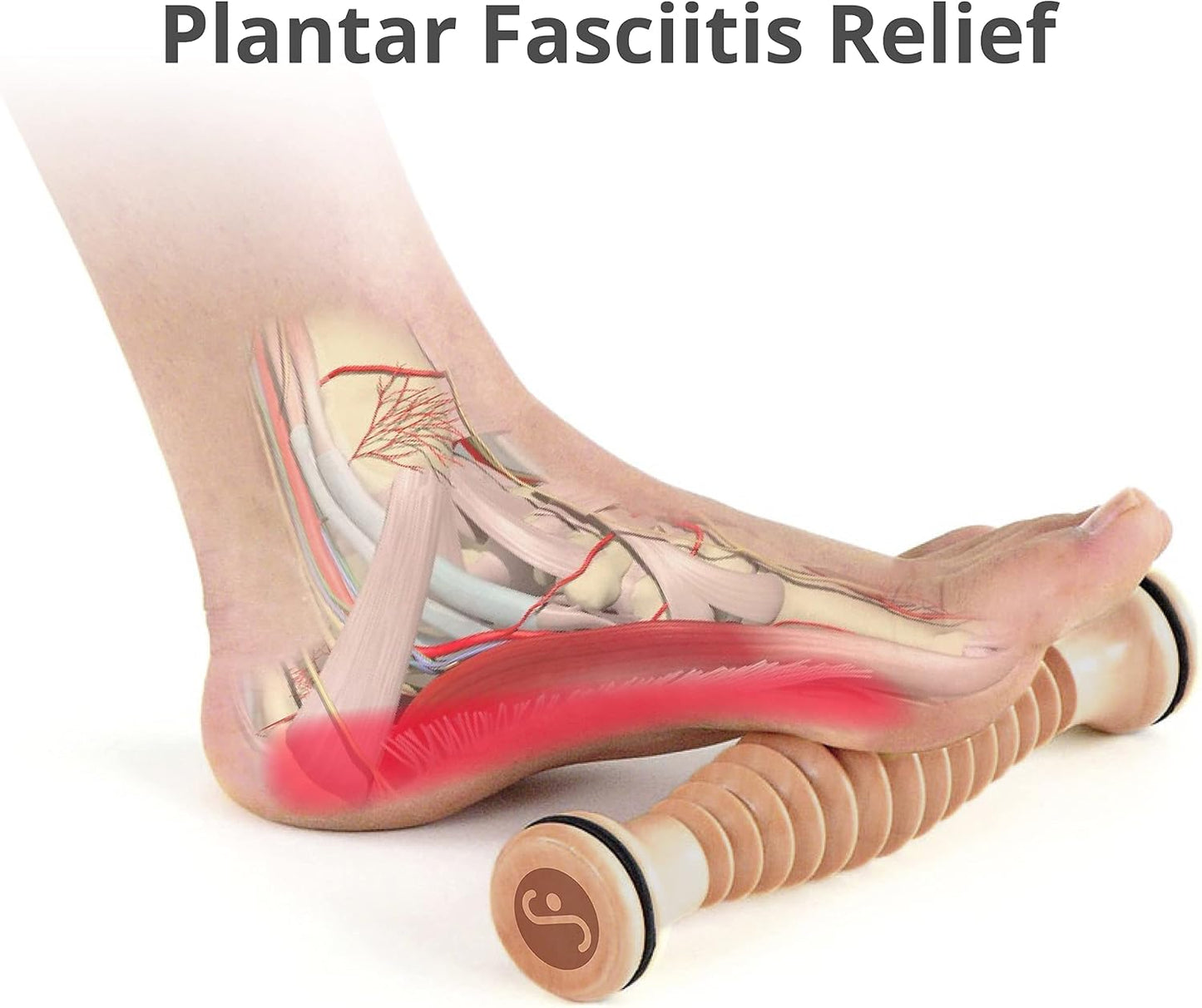 Body Back Wooden Foot Roller - Wood Therapy Massage Tool for Plain Relief | Wooden Cellulite Massage Tool, Full Body Massage Roller, Foot Massager For Plantar Fasciitis, Stress Relief, And Relaxation