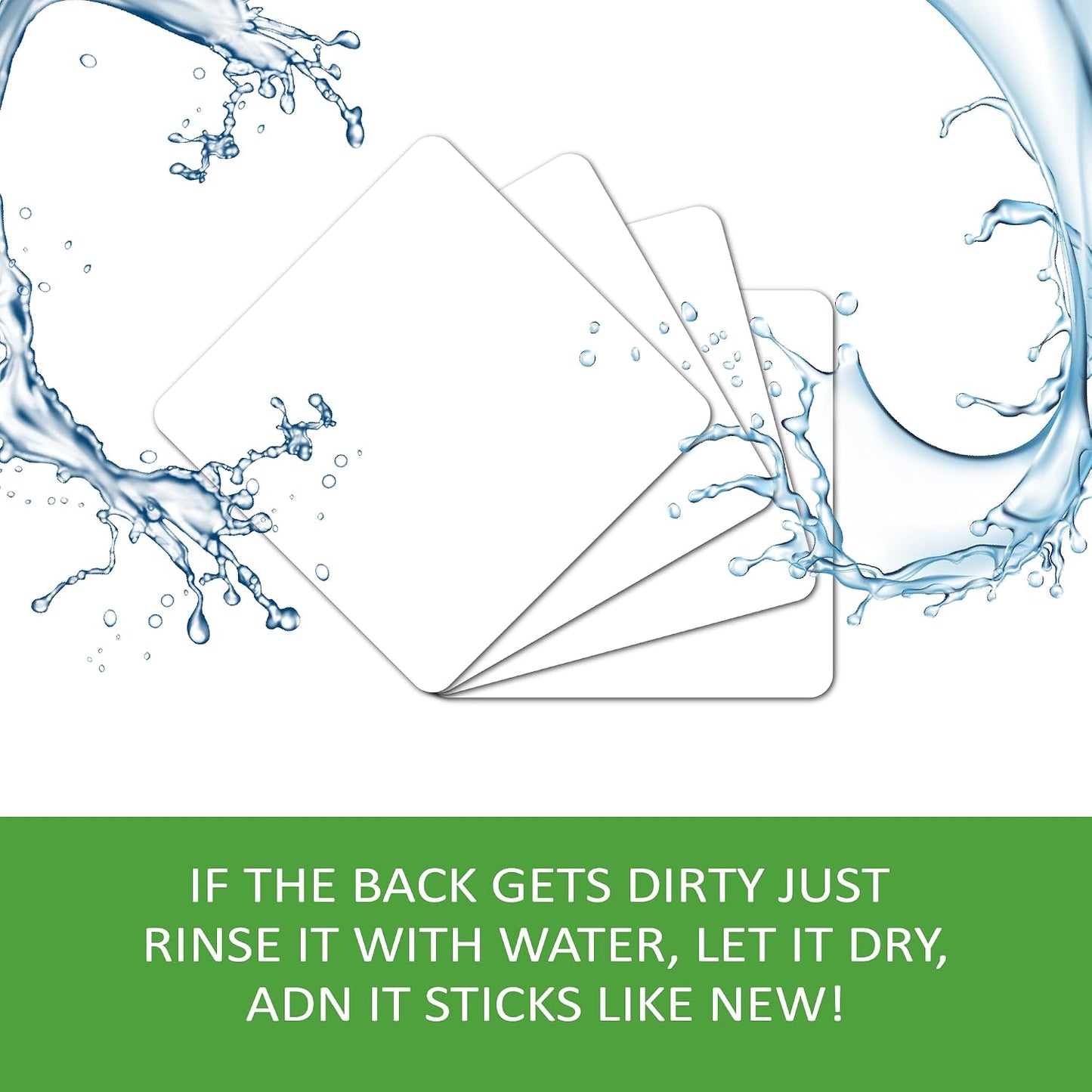 SVNOOC Dry Erase Stickers for Whiteboard Desk Refrigerator Home Office 4x6 in, Reusables Labels for Storage Bins (6 Pack)