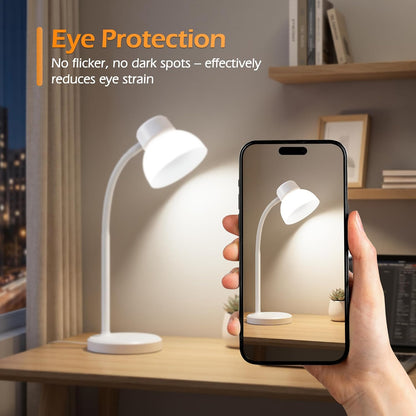 Desk Lamps for Home Office,Small LED Reading Lamp,5000K Eye-Care Desk Light