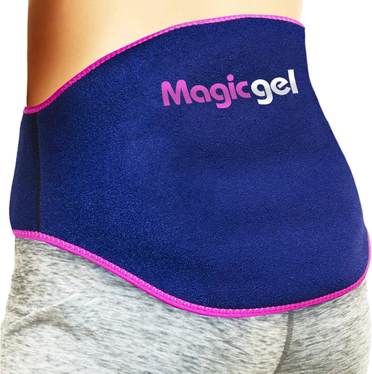 Magic Gel Ice Pack for Back Pain Relief | 1 Pack Reusable Lower Back Wrap for Hot or Cold Therapy | Relief for Lower Lumbar, Sciatic Nerve, Herniated or Degenerative Disc, Coccyx, Tailbone Pain