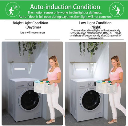 Rechargeable Motion Sensor Led Lights Ultra Thin Softer Under Counter 54-LED Closet Lighting Battery Operated Light Kitchen Under Cabinet Lighting Stick On Lights Night Light Wireless Light (2PACK)