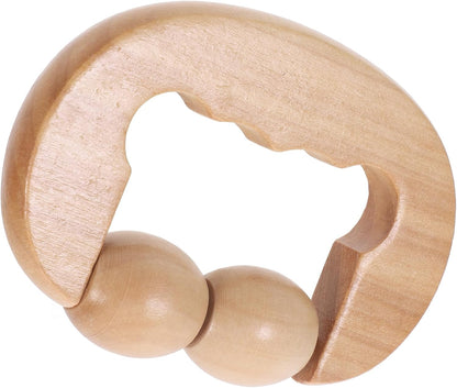 FOMIYES Wooden Foot Roller Tool for Relaxation Portable Massage Device for Face Neck Shoulder Foot Back for Home Travel Use