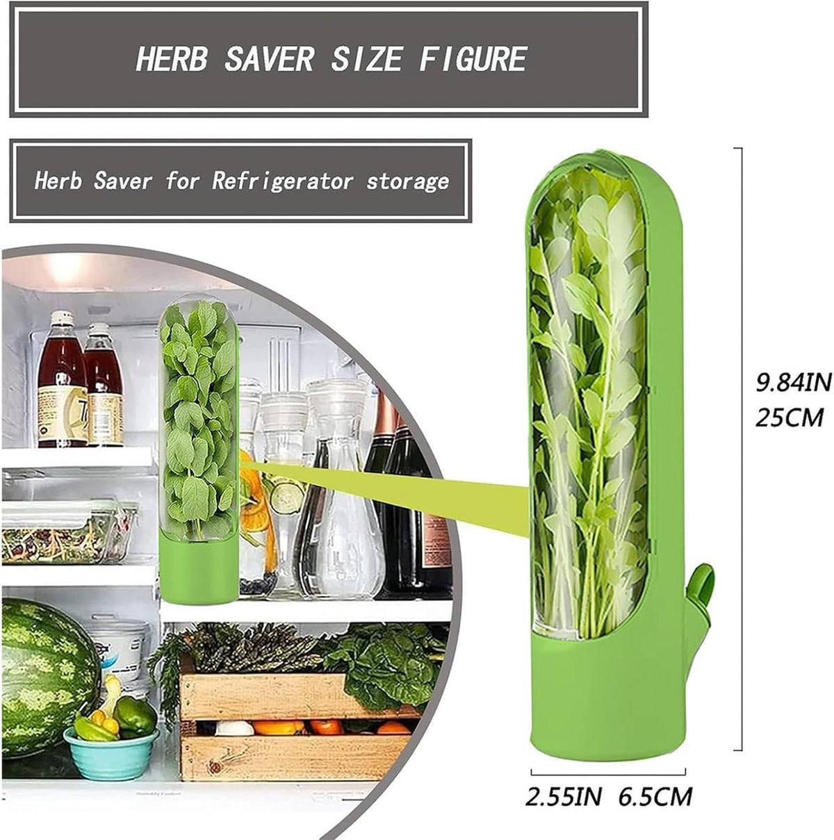 Herbsaver for Refrigerator - Vegetable Freshness Storage Containers, Herbkeeper Pod with Adjustable Humidity Control, Cilantro,Parsley, Asparagus, Keeps Vegetables Fresh for 2-3 Week (Pink)