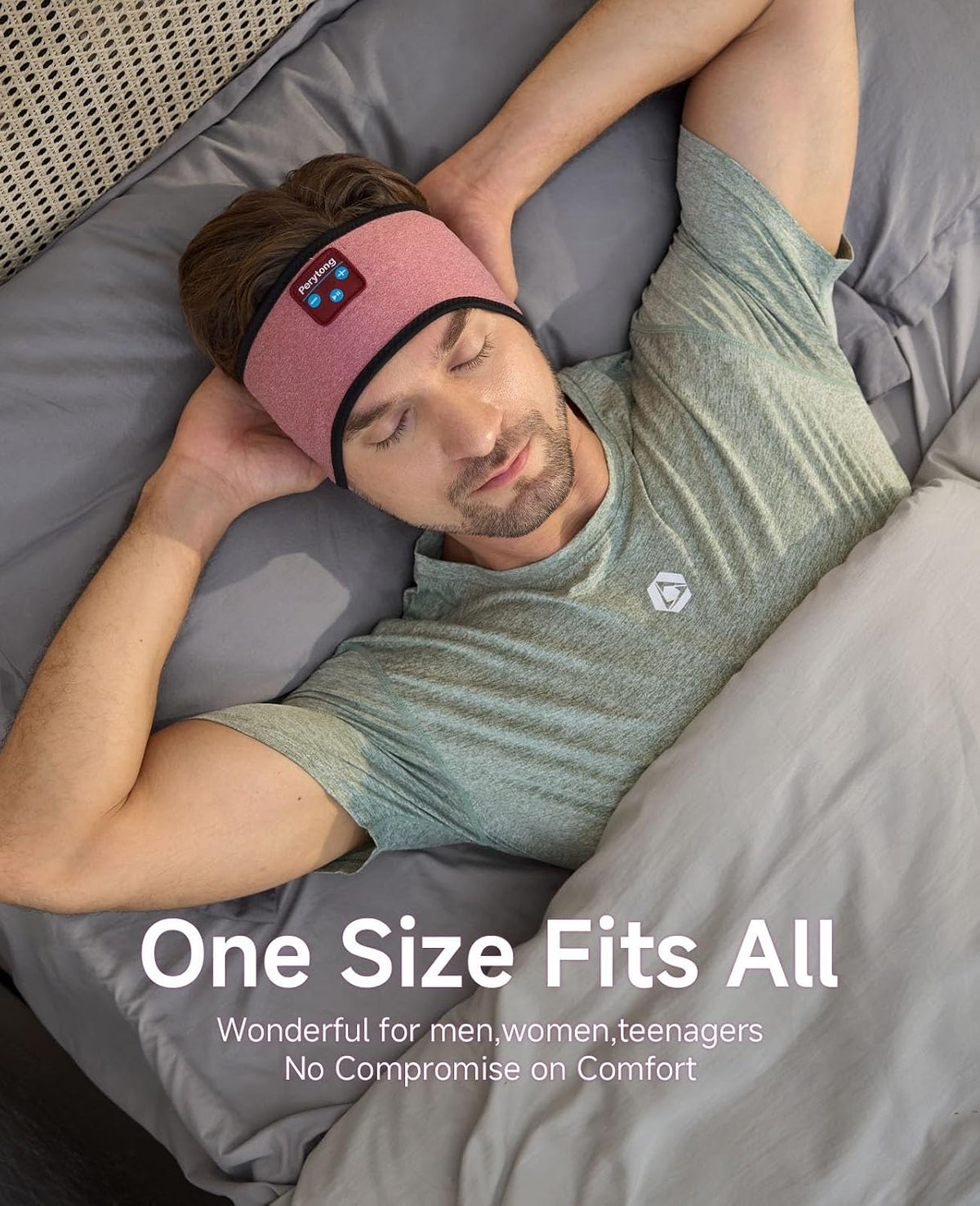 Sleep Headphones | Bluetooth 5.4 Headband | Wireless Earbuds Earphones Sweat Resistant with Ultra-Thin HD Stereo Speaker, Headphone Band for Side Sleepers Workout Running Tech Gadgets Unique Gifts