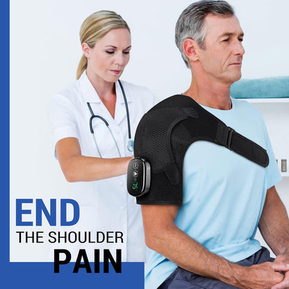 Shoulder Heating Pad with Massage , Shoulder Massager for Pain Relief