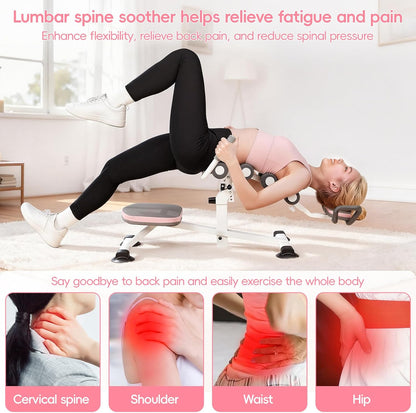 Mini Inversion Table Stretcher for Back Pain, Stretch Back and Neck, 330 lbs Weight Capacity, Spine Alignment Stretcher Home and Gym Inversion Equipment