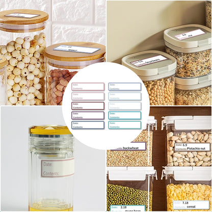 1000Pcs Removable Dry Erase Labels Stickers for Food Containers, Reusable Sticky Notes, Freezer Labels to Write On, Waterproof Date Stickers, Freezer Tape