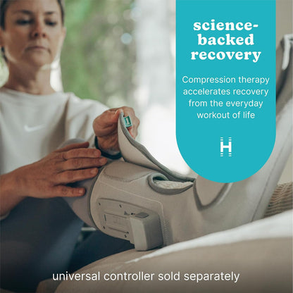 HoMedics Modulair Compression Calf Wrap Massager – Overlapped Compression Therapy with 4 Programs, Adjustable Intensity, Heat Settings, (Battery Sold Separately)