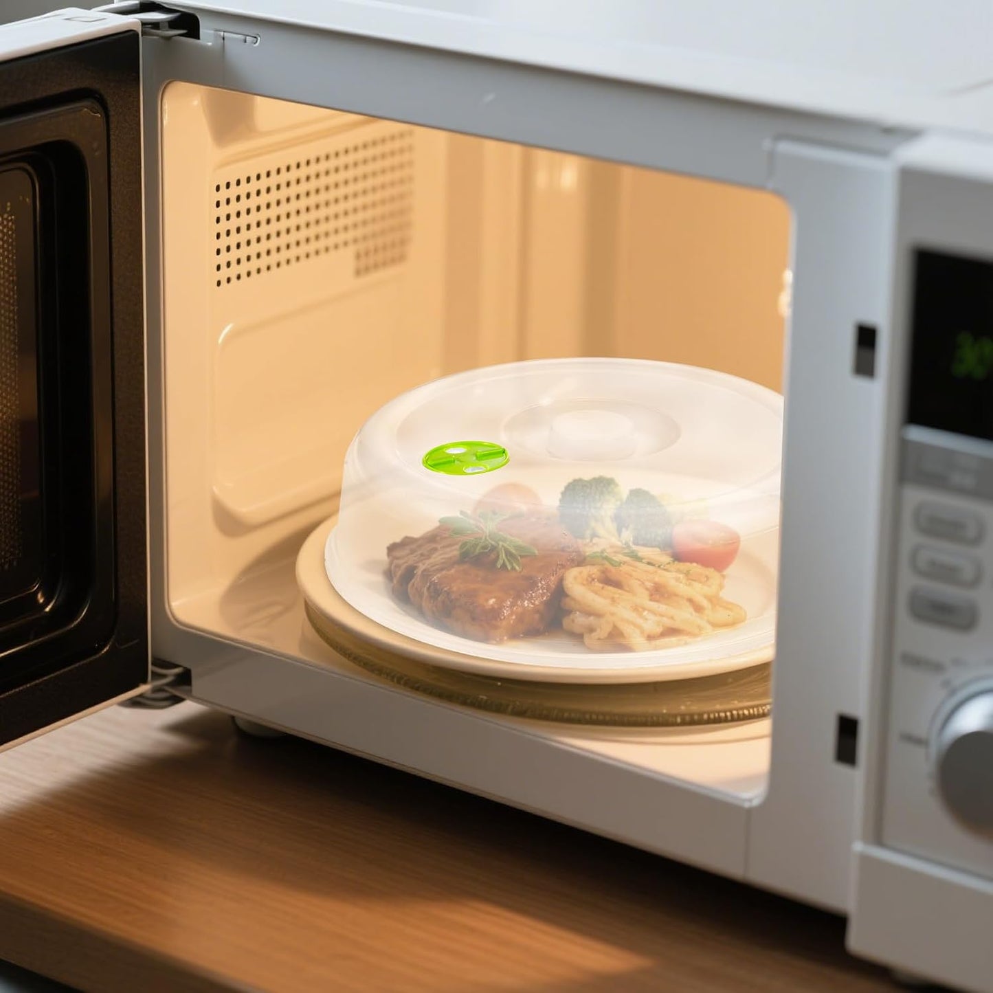 6Pcs Microwave Splatter Cover For Food, 6 Sizes, 10“ - 4.5”