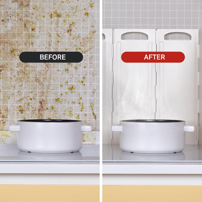 OLG Stove Guard Splatter Shield - Premium Oil Splash Guards for Kitchen Frying - Heat-Resistant, Easy-Clean, Adjustable Panels for Ultimate Protection