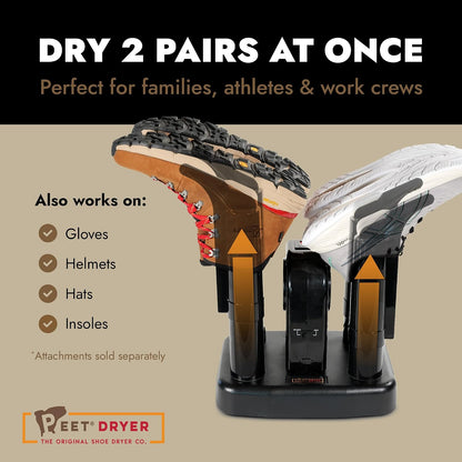 PEET, Advantage Plus 4-Shoe Electric Shoe and Boot Dryer with Fan & Heat Settings, Made in the USA