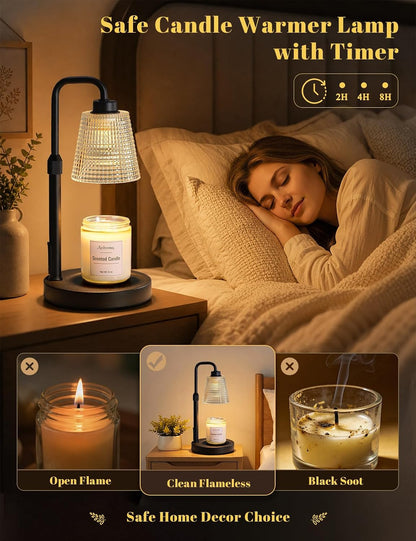 Candle Warmer Lamp with Timer, Birthday Gifts for Women, Ideal Fall Decor