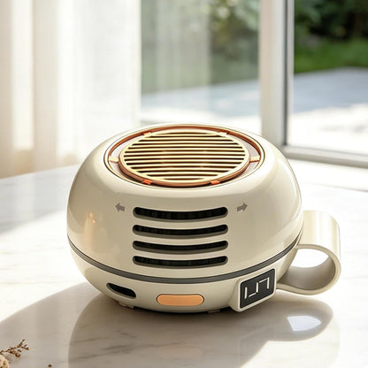 Portable Cooling Fan, Bladeless Clip Device, USB Rechargeable Personal Air Circulator, Ultra Quiet Adjustable Angle Mini Fan For Desk Bed Outdoor Hiking Office Bedroom Travel