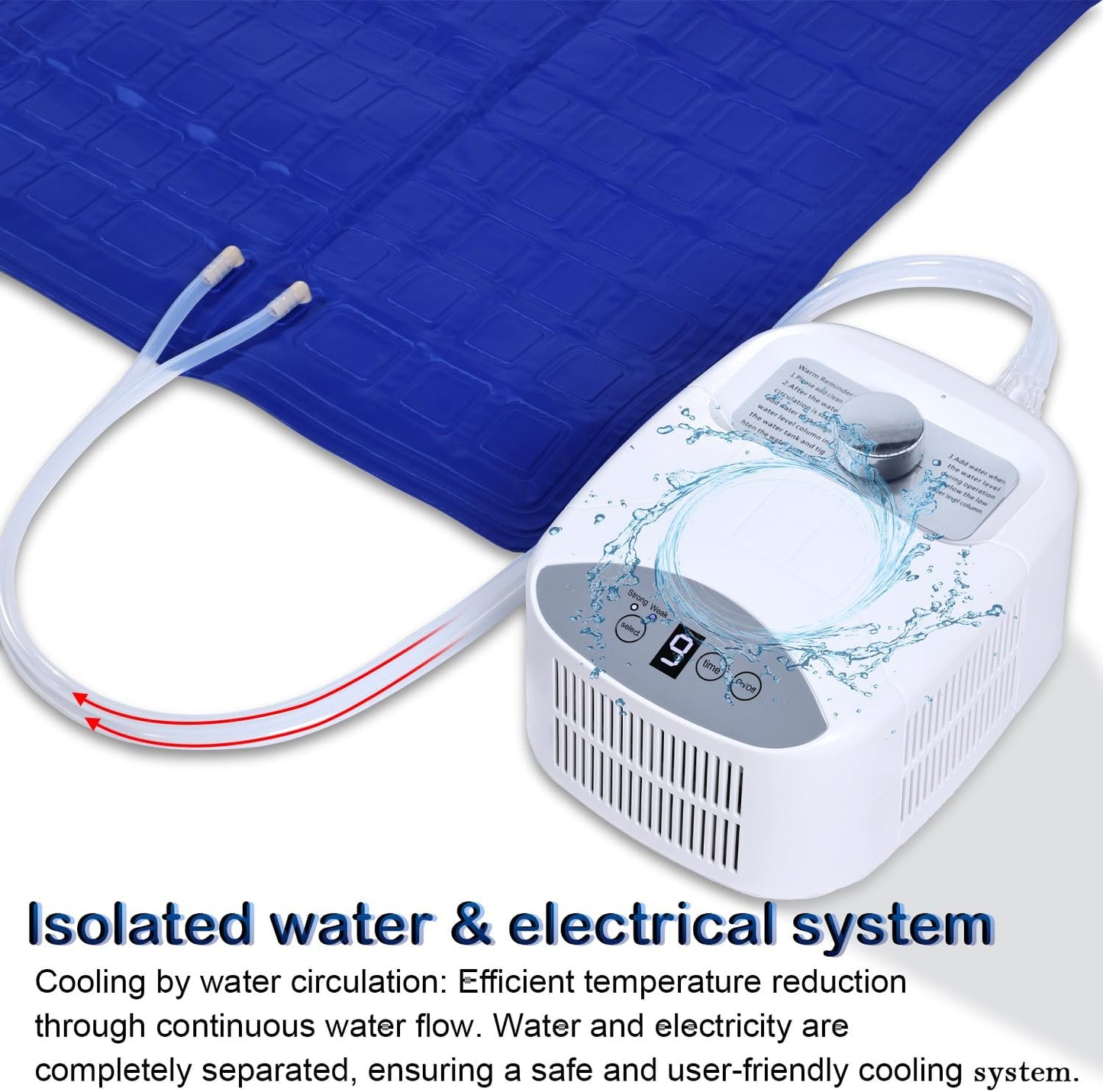 Water Cooling Mattress Pad, Bed Cooling System, Portable Bed Chiller, Cooled Mattress, Cool Sleep (63"×27.55")