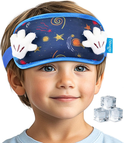 NEWGO Kids Head Ice Pack Wrap, Ice Pack for Toddler Fever & Boo Boos