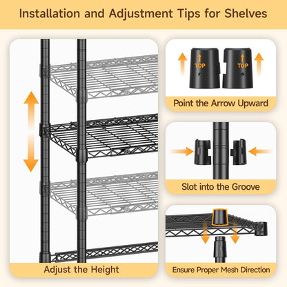 3 Tiers Expandable Over Washer and Dryer Shelves, White | Laundry Room Organization and Storage with Hanger Rod, 4 Hooks, Adjustable Height Metal Freestanding Clothes Drying Rack