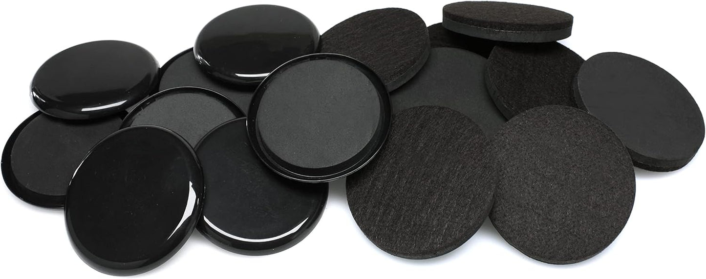 Slipstick GorillaSliders Premium Furniture Sliders for All Floor Surfaces (16 Piece Moving Kit) Reusable 3.5” Round Furniture Movers for Sliding Furniture on Hardwood & Carpet, Black, CB13-1-16
