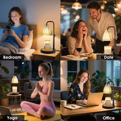 hyrion Candle Warmer Lamp with Timer, Gifts Adjustable Height Candle Lamp