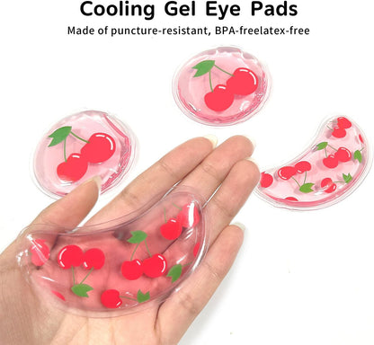4PCS Gel Eye Ice Pack Set Reusable, Cold and Hot Compress for Eyes, Ice Pack for Eyes, Cooling Eye Pads for Eye Strain, Swelling, Redness, Dark Circles, Puffy Eyes, and Eye Recovery Surgery.
