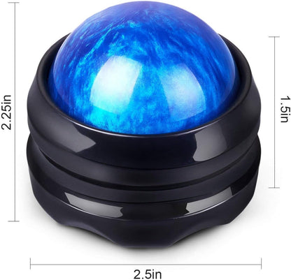 Solacium Manual Massage Roller Ball - Massager and Therapy Tool for Sore Muscles, Shoulders, Arms, Neck, Back, Feet, Body, Deep Tissue, Stiffness, Joint Pain, Stress Relief