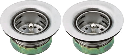 Moen 22174 Sink Basket Strainer with Drain Assembly, 2", Stainless Steel
