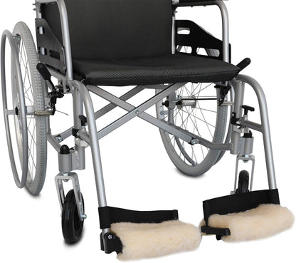 NYOrtho Faux Synthetic Sheepskin Wheelchair Armrest Cushion Pads